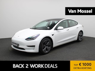 Tesla Model 3 Standard RWD Plus 60 kWh | Automaat | Panorama dak | Stoel verwarming | Leder | Navigatie | Climate control | 360 Camera | Parkeer sensoren | LED | Elec. achterklep