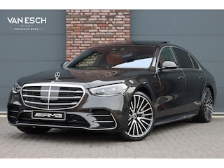 Mercedes-Benz S-klasse 580 e 4MATIC Lang AMG Line | First-Class Rear Executivepakket | Airmatic | Achterasbesturing | Distronic+ | Burmester 4D | Koelbox | MBUX Tablet | Massage | Stoelventilatie | Verwarmd Stuurwiel |
