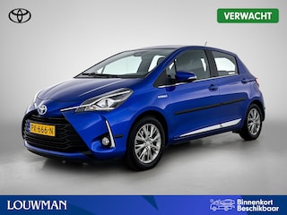 Toyota Yaris 1.5 Hybrid Executive | Navigatie | Climate Control | Half lederen bekleding | Armsteun | Achteruitrijcamera | Cruise Control | Fietsendragerbeugel afneembaar | SL op kenteken