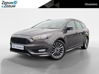 Ford Focus 1.0 ST-Line Wagon | Nieuwe distributieriem | Parkeersensoren | Navigatie | Climate Control | Voorruitverwarming | 17" Lichtmetaal | Trekhaak