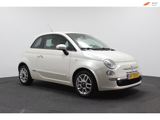 Fiat 500 0.9 TwinAir Sport | Airco | Parelmoer wit | Sportvelgen | Half lederen bekleding