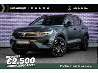 Volvo EX40 Single Motor Extended Range Ultra Europa Black Ed. | Long Range | Google | Harman Kardon Audio | Panoramadak | Getint Glas | Elektrische Stoelverstelling | Nubuck Bekleding | Adaptieve Cruise Control | Dodehoekdetectie | Zitverlenging | Stoel-/Stuurverwarming | Elek. Achterklep | Keyless | Memory | 20" inch Lichtmetalen Velgen