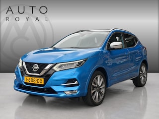 Nissan Qashqai 1.3 DIG-T Tekna + TREKHAAK | LEDER | 360 GRADEN CAMERA | BOSSE | ELEKTRISCH VERSTELBARE STOELEN | STOELVERWARMING | STUURVERWARMING | STOELKOELING | PANORAMADAK | NAVIGATIE | LED | DODEHOEK DETECTIE | APPLE CARPLAY / ANDROID AUTO | ADAPTIEVE CRUISECONTROL |