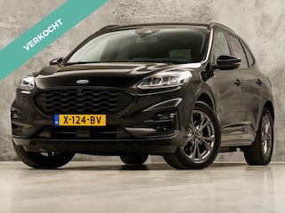Ford Kuga 2.5 PHEV ST Line 225Pk Automaat (PANORAMADAK, SOH 87,7%, APPLE CARPLAY, LEDER/ALCANTARA, STUUR/STOELVERWARMING, CAMERA, SPORTSTOELEN, HEAD-UP DISPLAY, ADAPTIVE CRUISE, GETINT GLAS, NIEUWE APK, NIEUWSTAAT)