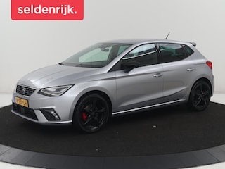 Seat Ibiza 1.0 EcoTSI FR Business Intense | Leder/alcantara | Adaptive cruise | Stoelverwarming | Carplay | Camera | Park assist | Climate control | Virtueel dashboard | 17" velgen