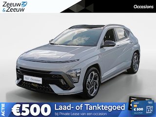 Hyundai Kona 1.6 GDI HEV N Line Sky | Apple Carplay/Android Auto | Kunstlederen/suede bekleding | Lichtmetalen velgen 5-spaaks 18 | Schuif/kanteldak