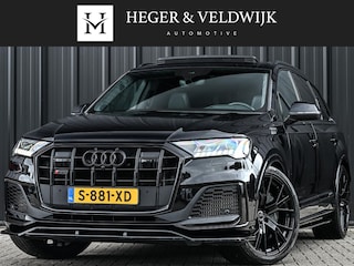 Audi Q7 4.0 TFSI SQ7 quattro Panoramadak | Keramische Remmen | Alcantara Hemel | Carbon Interieur | B&O | HUD | Luchtvering | Stoelverwarming V+A | Camera | Ambiance Interieur | Stuurverwarming | Achterasbesturing |
