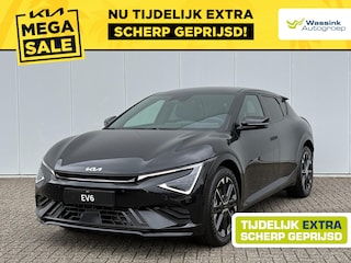 Kia EV6 GT-Line Business Edition 84 kWh VOORDEEL | Memory Seats | Stoelventilatie | Stoel- en Stuurwielverwarming | Elektrisch Verstelbare Stoelen | Adaptive Cruise | Camera | Alcantara Interior | Carplay |