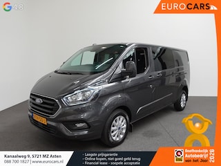 Ford Transit Custom 300 2.0 TDCI L2H1 Limited Dubbele Cabine Navi Airco 2 Schuifdeuren Trekhaak PDC voor & achter Carplay DAB
