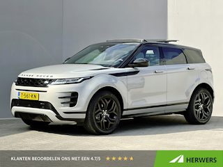 Land Rover Range Rover Evoque 1.5 P300e PHEV AWD R Dynamic / Origineel NL Auto / Dealer Onderhouden / Accu SoH 91,5 % / Elektrische trekhaak 1.600 kg / Leder / Panorama schuifdak / Navigatie / Apple Carplay Android / Stoelverwarming / Camera / 20" LM wielen & All Season banden /