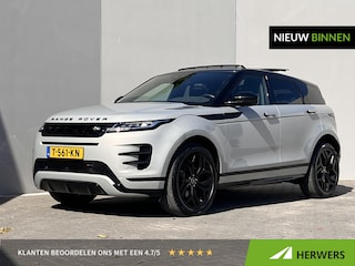 Land Rover Range Rover Evoque 1.5 P300e PHEV AWD R Dynamic / Origineel NL Auto / Dealer Onderhouden / Accu SoH 91,5 % / Elektrische trekhaak 1.600 kg / Leder / Panorama schuifdak / Navigatie / Apple Carplay Android / Stoelverwarming / Camera / 20" LM wielen & All Season banden /