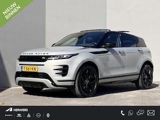 Land Rover Range Rover Evoque 1.5 P300e PHEV AWD R Dynamic / Origineel NL Auto / Dealer Onderhouden / Accu SoH 91,5 % / Elektrische trekhaak 1.600 kg / Leder / Panorama schuifdak / Navigatie / Apple Carplay Android / Stoelverwarming / Camera / 20" LM wielen & All Season banden /