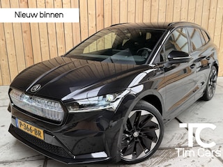 Skoda Enyaq iV 80 Sportline SoH 95,97% | Crystal Face | Apple CarPlay/Android Auto | Adaptieve cruise control | Climate control | 21 inch lichtmetalen velgen | LED koplampen | Navigatiesysteem | Rondomzicht camera | Stuurverwarming