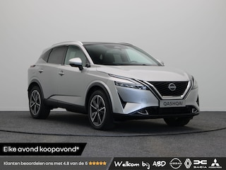 Nissan Qashqai 1.3 MHEV Xtronic Tekna Plus | Lederen bekleding | Elektrisch voorstoelen met geheugen | BOSE audio | Stoel, stuur en voorruitverwarming | Headup-display | Panoramadak |