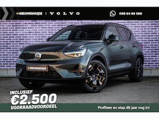 Volvo EX40 Single Motor Extended Range Ultra Europa 82 kWh Black Edition | Getint glas | Nubuck | Panoramadak | Harman/Kardon | Stoelverwarming voor + achter | Keyless | 20" Velgen |