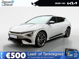Kia EV6 GT-Line 84 kWh Panoramisch schuif-/kanteldak | Verwarmbare en geventileerde stoelen | V2L | Meridian Premium Sound System | 360 camera | Metallic lak | Fabrieksgarantie t/m 11-04-2033 + 3x 1 jaar* | NAP