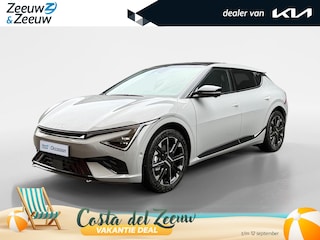 Kia EV6 GT-Line 84 kWh Panoramisch schuif-/kanteldak | Verwarmbare en geventileerde stoelen | V2L | Meridian Premium Sound System | 360 camera | Metallic lak | Fabrieksgarantie t/m 11-04-2033 + 3x 1 jaar* | NAP