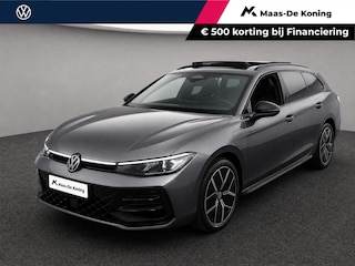 Volkswagen Passat Variant 1.5eHybrid 200kW/272PK R-Line Black Style · Panoramadak · Leder · Trekhaak · 360°Camera · Garantie t/m 24-08-2030 of 100000km.