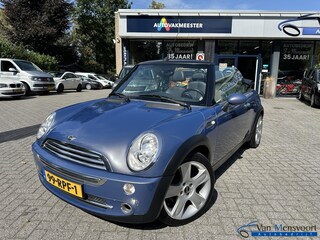 Mini Cooper Cabrio 1.6 Chili Airco|Leder|Harman-Kardon|Stoelverwarming|Windscherm