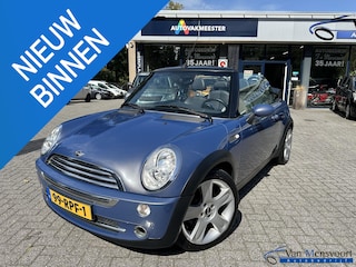 Mini Cooper Cabrio 1.6 Chili Airco|Leder|Harman-Kardon|Stoelverwarming|Windscherm