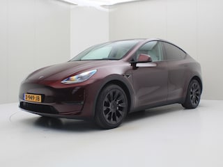 Tesla Model Y Long Range AWD 75kWh 351pk 90.5% SoH [CHERRY RED+FSD+WIT LEDER+ AMD RYZEN+AUTOPILOT+20 INCH ]