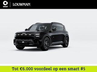Smart #5 Pro+ Black Collection 100 kWh | Panoramisch dak | Memorypakket voorstoelen | CyberSparksLED | Adapt. Cruise control | 360°-camera | Anti-diefstal alarm |