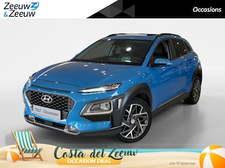 Hyundai Kona 1.6 GDI HEV Premium *Aut*Schuif/Kanteldak*Navi+Camera*Head-Up*Climate*Trekhaak