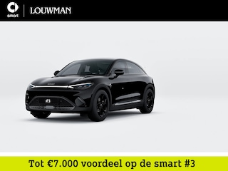 Smart #3 Pro+ Black Collection 66 kWh | Panoramadak | Memorypakket voorstoelen | Sfeerverlichting 64 kleuren | Adapt. cruise control | Keyless entry | 360°-camera | Anti-diefstal alarm |