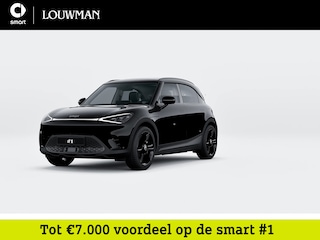 Smart #1 Pro+ Black Collection 66 kWh | Memorypakket voorstoelen | Panoramadak | CyberSparksLED | 360°-camera | Adapt. cruise control | Verwarmd stuurwiel | Keyless entry |
