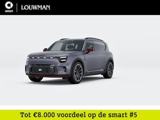 Smart #5 Brabus 100 kWh | Panoramisch dak | 13-inch OLED passagiersscherm | Sennheiser®-audiosysteem | Anti-diefstal alarm | Augmented Reality head-up display |