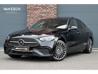 Mercedes-Benz C-klasse 400 e 4MATIC AMG Line | Distronic+ | Panoramadak | Nappa Leder | Burmester | Memory | Digital Light | HUD | Verwarmd Stuurwiel | Keyless Go | Surround Camera |