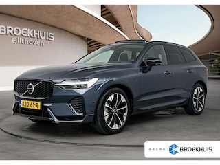Volvo XC60 Facelift T6 Plug-in hybrid AWD Ultra Dark | Luchtvering | Trekhaak | Extra Getint Glas | PDC V+A en Camera | BLIS | Panoramadak | Keyless | Stoel + Stuurverwarming | 20inch LM