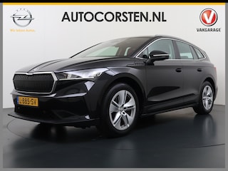 Skoda Enyaq iV 80 204PK Warmtepomp Trekhaak SOH 92% Camera 3-Zone Ecc Stoel+Stuur+Achterbankverwarming Navi Apple Carplay Android Auto P-Assist Pdc Lmv Led Isofix Cruise Control Keyless-go Rijstrooksensor met correctie 1.000KG Trekgewicht 1e Eigenaar Origineel Nederlandse Auto