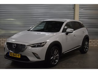 Mazda CX-3 2.0 SkyActiv-G 120 GT-Luxury|Parelmoer Wit|Automaat|Leder|Camera|Navigatie|Trekhaak|Stoelverwarming|