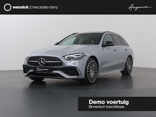 Mercedes-Benz C-klasse Estate 300e Business Solution AMG | Panoramaschuifdak | Trekhaak | Nightpakket | Burmester | Head-Up |