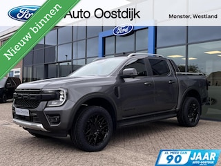 Ford Ranger 2.3 Double Cab PHEV Wildtrak Automaat 280PK EX. BTW/Incl. BPM Trekhaak Elek. Rolhoes Adaptive Cruise Blind-Spot Stoel/Stuurverwarming *3500KG Trekgewicht*