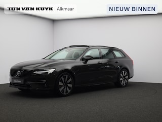 Volvo V90 T8 AWD Plug-in hybrid Ultra Dark / Trekhaak / Pan. dak / Head up displ. / Harman Kardon / Stoel+stuur+achterbankverwarming