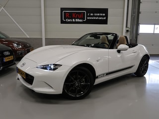 Mazda MX-5 1.5 SkyActiv-G 132 Chairo Bose Camera NL-auto Navigatie Sportuitlaat Leer Stoelverwarming NAP Boekjes aanwezig Lage km.stand