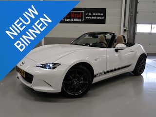 Mazda MX-5 1.5 SkyActiv-G 132 Chairo Bose Camera NL-auto Navigatie Sportuitlaat Leer Stoelverwarming NAP Boekjes aanwezig Lage km.stand