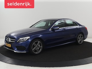 Mercedes-Benz C-klasse 200 Ambition AMG-line | Leder | Cruise control | Elektrische stoelen | Navigatie | Bluetooth | Park assist | Climate control | Full LED | 18" velgen