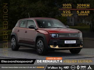 Renault 4 Atelier Edition urban range 40 kWh | Uniek bij ABD | Lederen bekleding | Gouden accenten | v.a. €282,- in Relax Plan |
