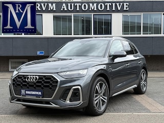 Audi Q5 55 TFSI e S edition S-LINE BINNEN + BUITEN |LUCHTVERING| ELEKTRISCHE TREKHAAK| 360 CAMERA| PANO| DODE HOEK SENSOR| ELEK. STOELEN | MATRIX| RECENT NOG ONDERHOUD GEHAD|