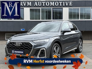 Audi Q5 55 TFSI e S edition S-LINE BINNEN + BUITEN |LUCHTVERING| ELEKTRISCHE TREKHAAK| 360 CAMERA| PANO| DODE HOEK SENSOR| ELEK. STOELEN | MATRIX| RECENT NOG ONDERHOUD GEHAD|