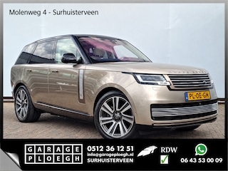Land Rover Range Rover P510e SV PHEV 4WS 4xMassage Chauffeurspakket Signature Trekhaak Zonsondergang Goud Meridian