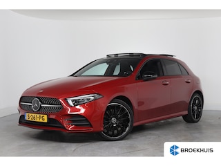 Mercedes-Benz A-klasse 250 e AMG Line | Open Dak | Sfeerverlichting | Trekhaak | Leder | Sportstoelen | 360 Camera | Clima | Cruise Adaptive | LED | Stoelverwarming