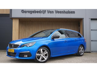 Peugeot 308 SW 1.2 PureTech 131pk GT-Line Pano.Dak Leder/Alcantara 17inch LM Trekhaak Keyless *NL auto* Blue Vertigo Metallic