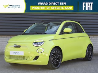Fiat 500 La Prima Cabrio 42kWh I Navigatie I Adaptive Cruise Control I Camera I Parkeersensoren Voor en Achter I Lichtmetalen Velgen 17 Inch | JBL |