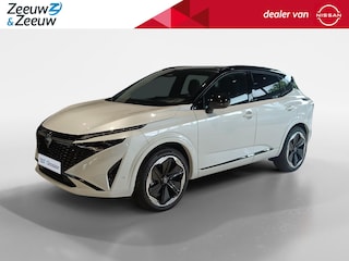 Nissan Qashqai 1.5 e-Power N-Design | Stuur-, stoel- en voorruitverwarming  | 20inch wielen |360grd camera | parkeersensoren voor en achter | Electrische stoelverstelling met geheugen | Alcantra/lederen bekleding | 205PK | Two-tone lak | Apple carplay & Android auto |