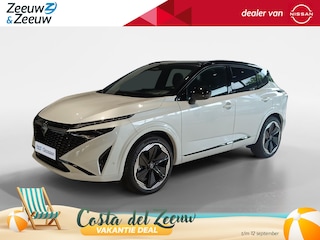 Nissan Qashqai 1.5 e-Power N-Design | Stuur-, stoel- en voorruitverwarming  | 20inch wielen |360grd camera | parkeersensoren voor en achter | Electrische stoelverstelling met geheugen | Alcantra/lederen bekleding | 205PK | Two-tone lak | Apple carplay & Android auto |
