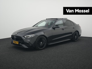 Mercedes-Benz C-klasse 180 AMG Line AUTOMAAT | BURMESTER | PANORAMADAK | AMG PAKKET | MEMORY | FACELIFT | AMBIANTE | LMV | NAVIGATIE | CAMERA | VIRTUEEL | HALF-LEER | ELEKTRISCHE STOELEN | STOELVERWARMING | 12 MAANDEN BOVAG GARANTIE |